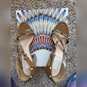VALENTINO Rockstud heeled Sandal size EUR40